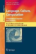 Language, Culture, Computation: Computational Linguistics and Linguistics: Essays Dedicated to Yaacov Choueka on the Occasion of His 75 Birthday, Part