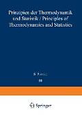 Prinzipien Der Thermodynamik Und Statistik / Principles of Thermodynamics and Statistics