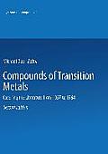 Compounds of Transition Metals: Covering the Literature from 1937 to 1964