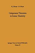 Uniqueness Theorems in Linear Elasticity
