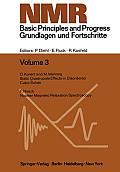 NMR Basic Principles and Progress / NMR Grundlagen Und Fortschritte