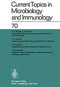 Current Topics in Microbiology and Immunology / Ergebnisse Der Mikrobiologie Und Immunit?tsforschung: Volume 70