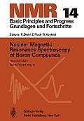 Nuclear Magnetic Resonance Spectroscopy of Boron Compounds