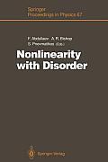 Nonlinearity with Disorder: Proceedings of the Tashkent Conference, Tashkent, Uzbekistan, October 1-7, 1990