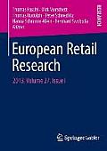 European Retail Research: 2013, Volume 27, Issue I