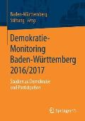 Demokratie-Monitoring Baden-W?rttemberg 2016/2017: Studien Zu Demokratie Und Partizipation