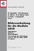 Bildverarbeitung F?r Die Medizin 2019: Algorithmen - Systeme - Anwendungen. Proceedings Des Workshops Vom 17. Bis 19. M?rz 2019 in L?beck