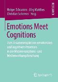 Emotions Meet Cognitions: Zum Zusammenspiel Von Emotionalen Und Kognitiven Prozessen in Der Medienrezeptions- Und Medienwirkungsforschung
