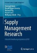 Supply Management Research: Aktuelle Forschungsergebnisse 2019