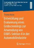 Entwicklung Und Evaluierung Eines Grobscreenings Zur Anwendung Von Eaws-Sektion 4 in Der Automobilindustrie