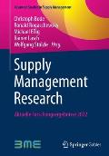 Supply Management Research: Aktuelle Forschungsergebnisse 2022