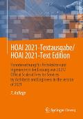 Hoai 2021-Textausgabe/Hoai 2021-Text Edition: Honorarordnung F?r Architekten Und Ingenieure in Der Fassung Von 2021/Official Scale of Fees for Service
