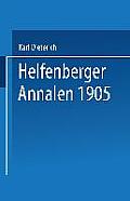 Helfenberger Annalen 1905: Band XVIII