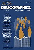 ACTA Demographica: Deutsche Gesellschaft F?r Bev?lkerungswissenschaft E.V.