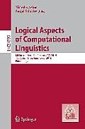 Logical Aspects of Computational Linguistics: 8th International Conference, Lacl 2014, Toulouse, France, June 18-24, 2014. Proceedings