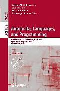 Automata, Languages, and Programming: 42nd International Colloquium, Icalp 2015, Kyoto, Japan, July 6-10, 2015, Proceedings, Part II