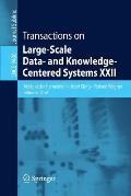 Transactions on Large-Scale Data- And Knowledge-Centered Systems XXII
