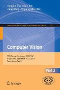 Computer Vision: Ccf Chinese Conference, CCCV 2015, Xi'an, China, September 18-20, 2015, Proceedings, Part II