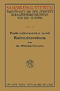 Kalenderwesen Und Kalenderreform