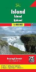 Autokarte Road Map Island Iceland