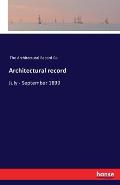 Architectural record: July - September 1899