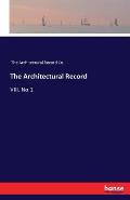 The Architectural Record: VIII. No.1