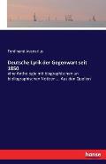 Deutsche Lyrik der Gegenwart seit 1850: eine Anthologie mit biographischen un bibliographischen Notizen ... Aus den Quellen