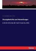 Sitzungsberichte und Abhandlungen: Siebenter Jahrgang der neuen Folge 1902-1903