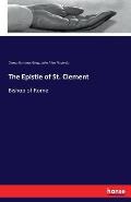 The Epistle of St. Clement: Bishop of Rome