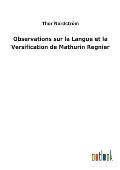 Observations sur la Langue et la Versification de Mathurin Regnier