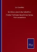 Schillers s?mtliche Schriften: F?nfter Teil Erster Band: Dom Karlos, Wortverzeichnis