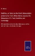 Goidilica, or Notes on the Gaelic Manuscripts preserved at Turin, Milan, Berne, Leyden, the Monastery of S. Paul, Carinthia, and Cambridge: With eight