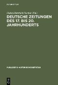 Deutsche Zeitungen des 17. bis 20. Jahrhunderts
