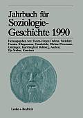 Jahrbuch F?r Soziologiegeschichte 1990