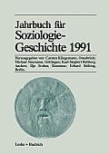 Jahrbuch F?r Soziologiegeschichte 1991