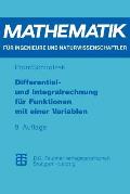 Differential- Und Integralrechnung F?r Funktionen Mit Einer Variablen