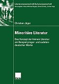 Minorit?re Literatur: Das Konzept Der Kleinen Literatur Am Beispiel Prager- Und Sudetendeutscher Werke