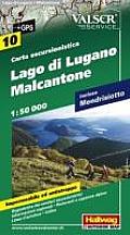 Lago Di Lugano Malcantone Hiking Map