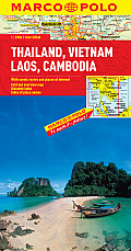 Thailand Vietnam Laos & Cambodia Marco Polo Map