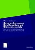 Corporate Governance Berichterstattung Und Unternehmenserfolg: Eine Empirische Untersuchung F?r Den Deutschen Aktienmarkt