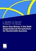 More Than Bricks in the Wall: Organizational Perspectives for Sustainable Success: A Tribute to Professor Dr. Gilbert Probst
