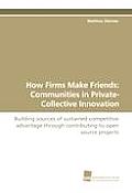 How Firms Make Friends: Communities in Private-Collective Innovation
