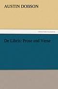 de Libris: Prose and Verse