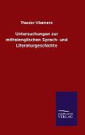 Untersuchungen Zur Mittelenglischen Sprach- Und Literaturgeschichte