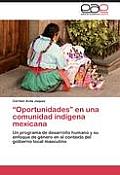 Oportunidades En Una Comunidad Indigena Mexicana