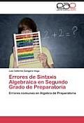 Errores de Sintaxis Algebraica En Segundo Grado de Preparatoria