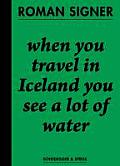 When You Travel in Iceland You See a Lot of Water