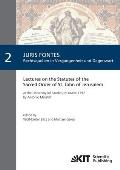Lectures on the Statutes of the Sacred Order of St. John of Jerusalem: at the University (of Studies) of Malta 1792