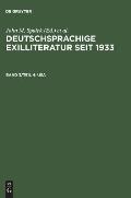 Deutschsprachige Exilliteratur seit 1933, Band 3/Teil 4, USA