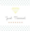 Just Married: G?stebuch Hochzeit mit liebevollem Design / Hochwertiges Hardcover / 100 wei?e Seiten / 21 x 21 cm / Hochzeitsg?stebuc